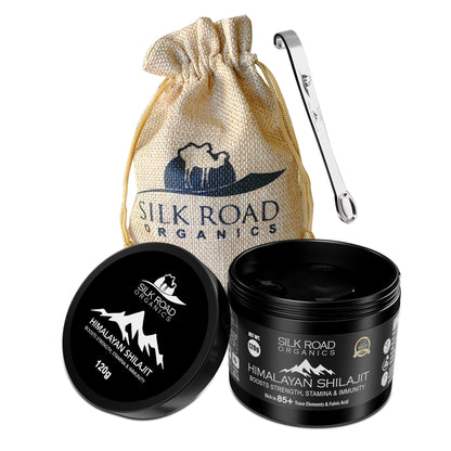 🌿 Pure Himalayan Shilajit Resin 35g | Fulvic Acid & Trace Minerals | Measuring Spoon Included