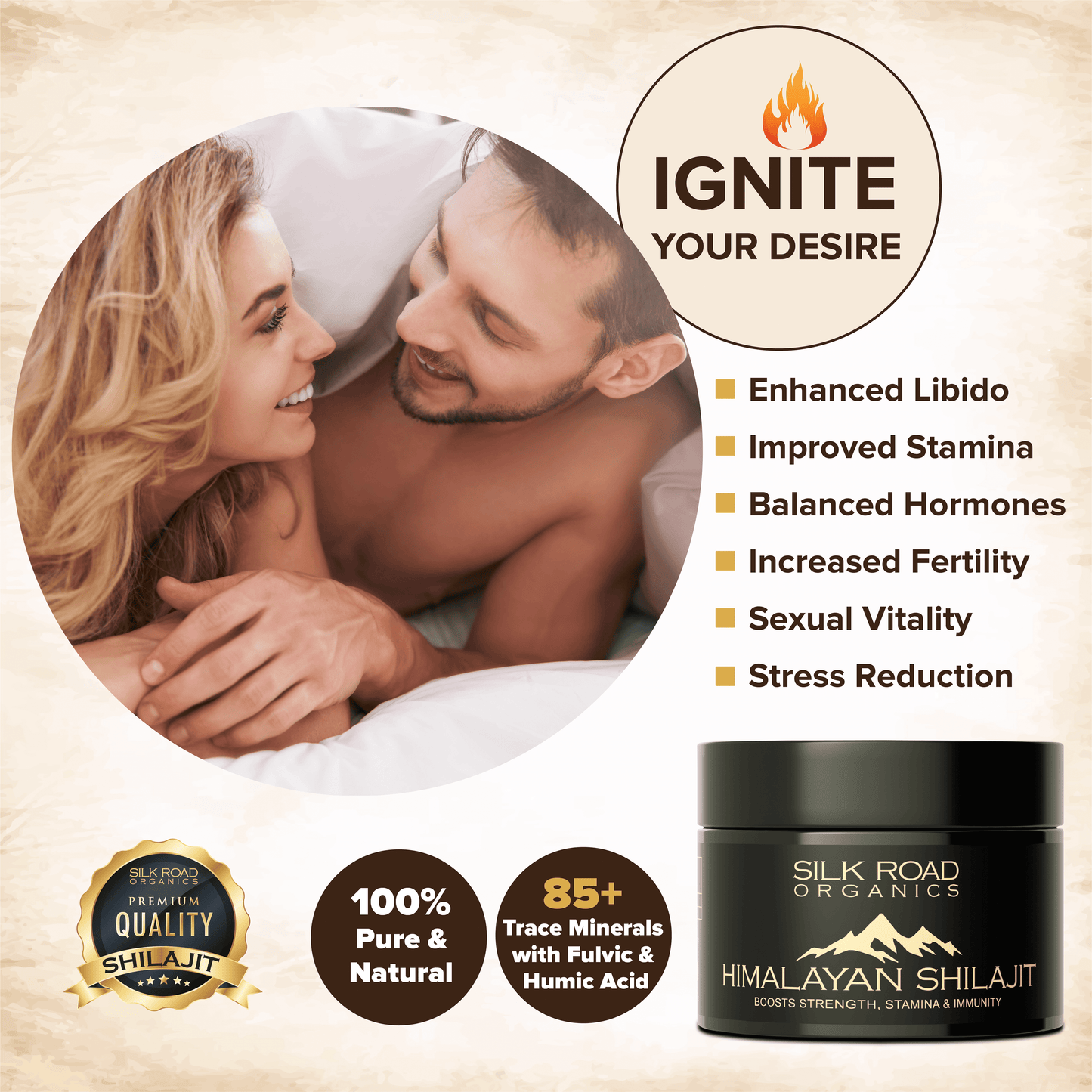 🌿 Pure Himalayan Shilajit Resin | Mineral-Rich Natural Resin | Measuring Spoon Included