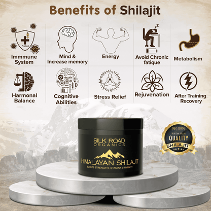 🌿 Pure Himalayan Shilajit Resin | Mineral-Rich Natural Resin | Measuring Spoon Included