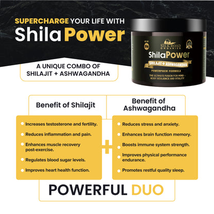 ShilaPower Himalayan Shilajit + Ashwagandha