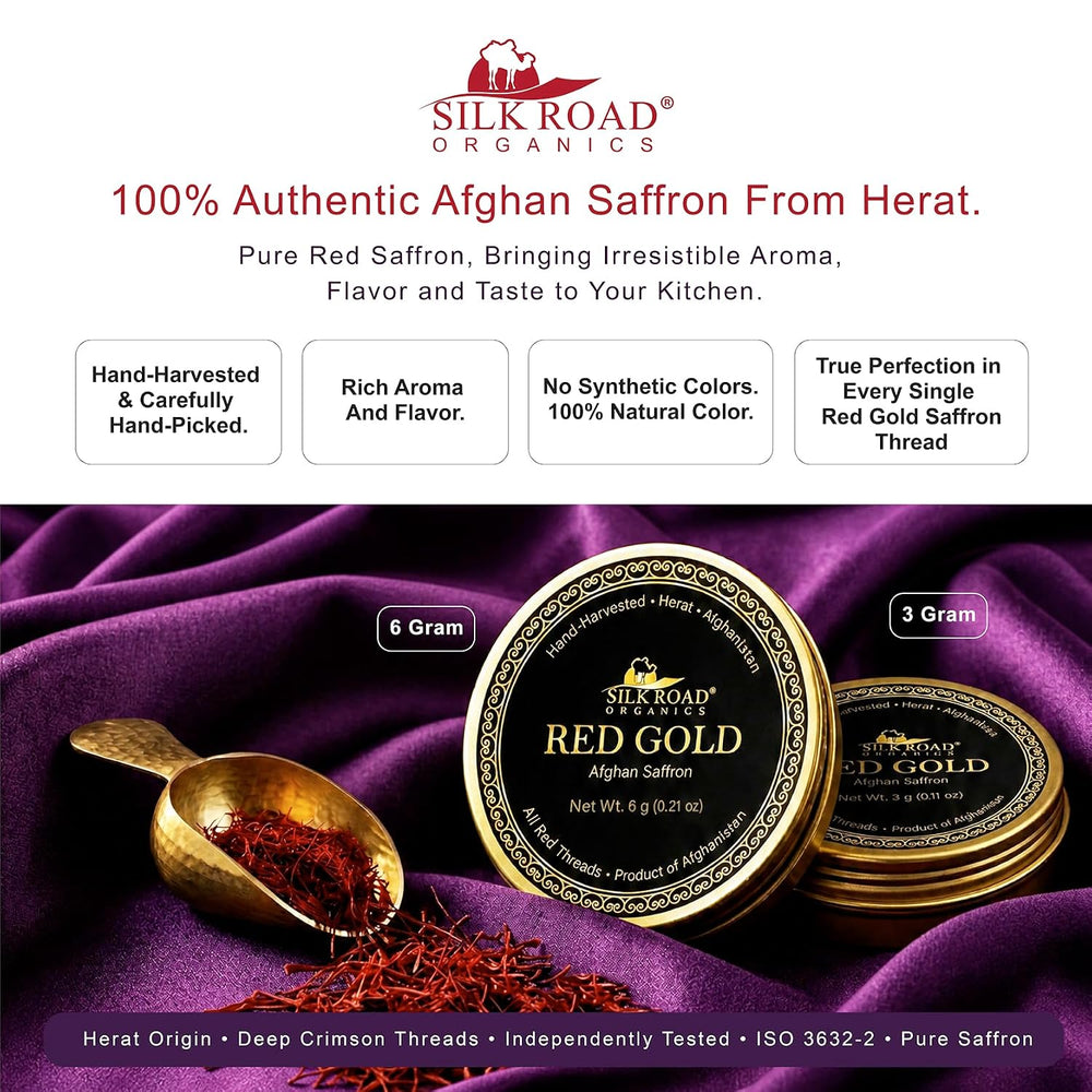 Red Gold Afghan Saffron 6 Grams Package
