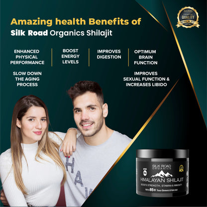 🌿 Pure Himalayan Shilajit Resin 35g | Fulvic Acid & Trace Minerals | Measuring Spoon Included