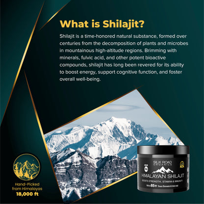 🌿 Pure Himalayan Shilajit Resin 35g | Fulvic Acid & Trace Minerals | Measuring Spoon Included