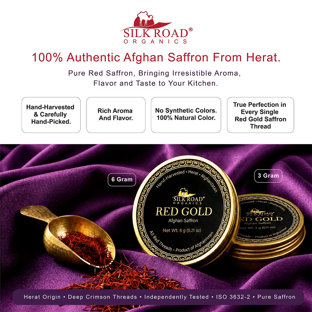 Red Gold Afghan Saffron 3 Grams Package