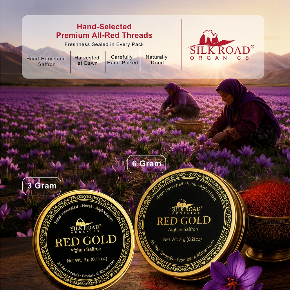 Red Gold Afghan Saffron 3 Grams Package