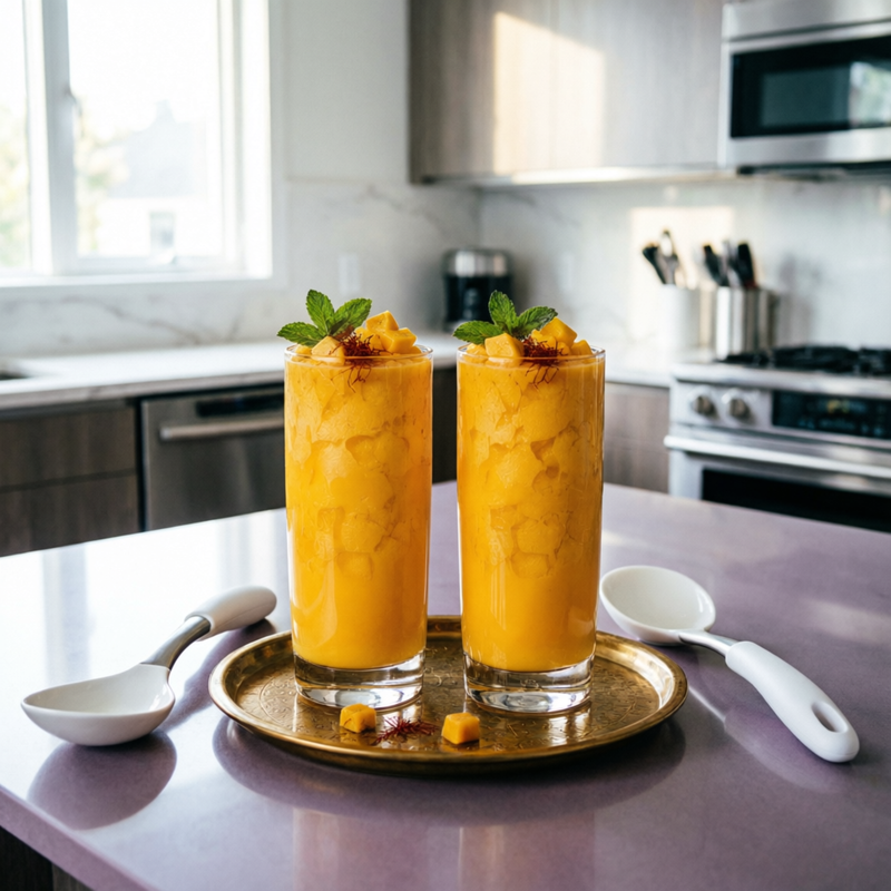 Icy Bold Saffron Mango Shakes