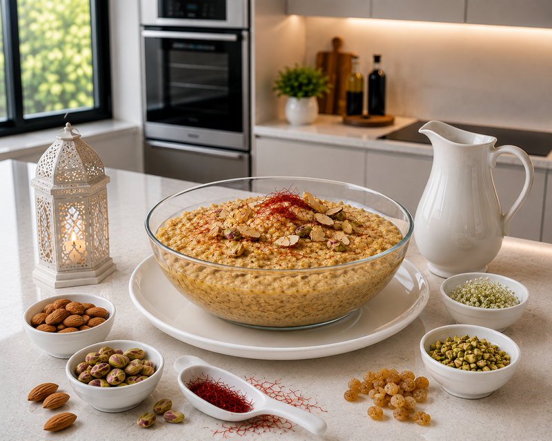 Authentic Saffron Oatmeal