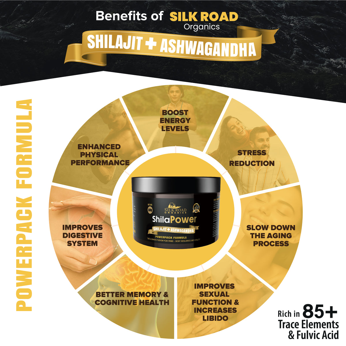 ShilaPower Himalayan Shilajit + Ashwagandha