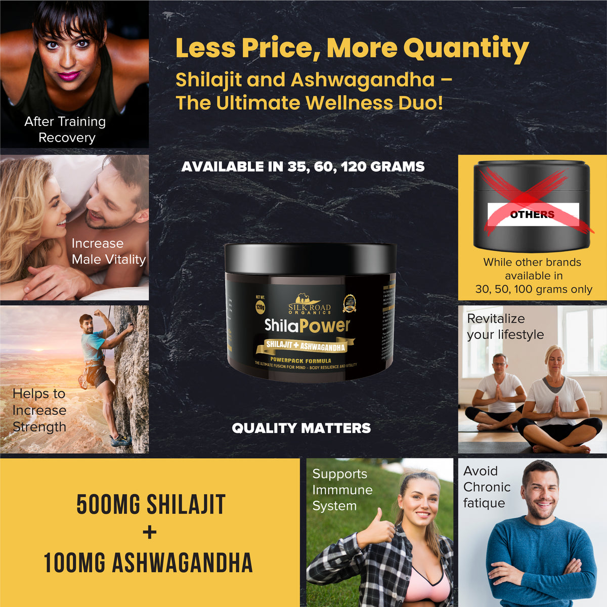 ShilaPower Himalayan Shilajit + Ashwagandha