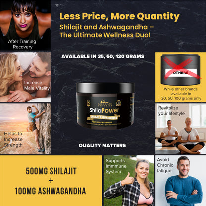 ShilaPower Himalayan Shilajit + Ashwagandha